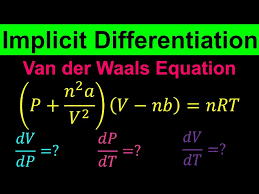 Van Der Waals Equation Dv Dp