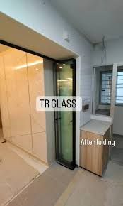Tempered Glass Folding Door Frameless