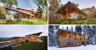 Modern Houses With A Sloped Roof