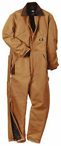 Details About Dickies Mens Brown Duck Insulated Coverall Tv239bd