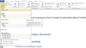 Once you've applied heading styles, you can insert your table of contents in just a few clicks. How To Make Automated Table Of Contents In Microsoft Word