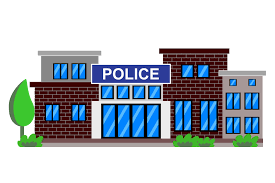 police station vector clip art for