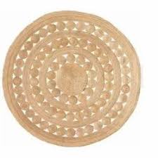 cotton round braided rugs for floor at