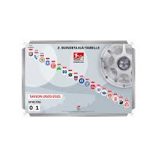 The current and complete 2. Magnettabelle 2 Bundesliga 2020 2021 Silber