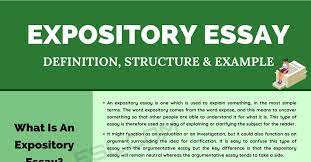 expository essay definition outline