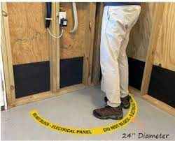 electrical panel clearance and marking