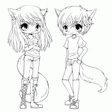 It usually has a distinctive look, with anime characters showing round faces, straight hair, oversized eyes, tiny noses and wearing traditional (western) garb. Chibi Anime Coloring Pages Coloring Home