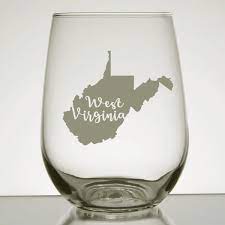 West Virginia Glass Wv Silhouette State