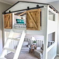 Twin loft bed with slide, build the base of the bed wood nailed together for it. 7 Awesome Diy Kids Bed Plans Bunk Beds Loft Beds The House Of Wood
