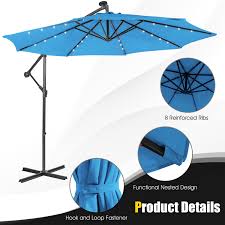 10 Feet Patio Cantilever Umbrella With