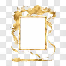 gold picture frame png free