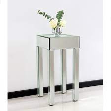 small mirrored side table mirrored