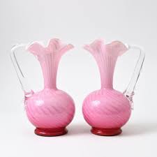 Antique Victorian Glass Pitchers From