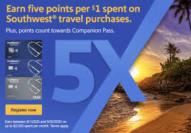 expired chase southwest cards earn 5x