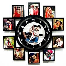 Wall Clock With A Personalized Wooden