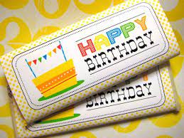 · free printable candy bar wrappers: Free Printable Happy Birthday Candy Bar Wrapper Birthday Candy Bar Wrappers Candy Bar Birthday Happy Birthday Printable