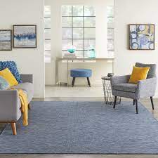 blue palm indoor outdoor area rug