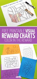Rewards Charts For Kids Visual Color Your Prize Charts