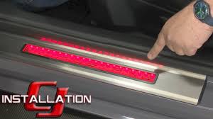 2015 2020 Mustang American Car Craft Door Sill Plate Led Illuminated Ss Pair Installation