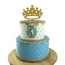 prince crown cake topper boy birthday