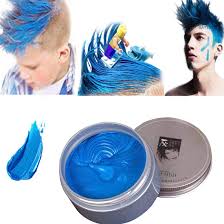 Many blue hair dyes come with conditioners to moisturize while adding shine. Amazon Com Blue Hair Color Wax Instant Hair Wax One Time Temporary Natural Hairstyle Color Hair Dye Wax Diy Hair Clay Styling Styling Wax For Party Cosplay Daily Use Halloween Blue Beauty