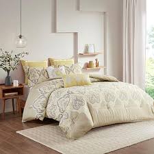 madison park nisha yellow comforter set
