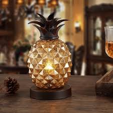 Cute Mercury Glass Pineapple Lamp