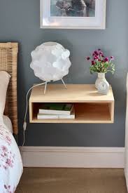 Modern Floating Nightstand In Solid