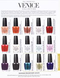 Opi Venice Collection Fall Winter 2015 In 2019 Opi Nail