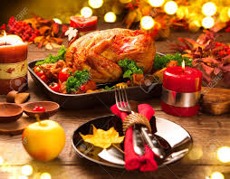 Gone are the days of the soggy veggie saute. Christmas Dinner Roasted Turkey Garnished With Potato Vegetables Stock Photo Picture And Royalty Free Image Image 49636701