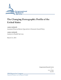 the changing demographic profile of the