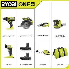 Ryobi One 18v Cordless 5 Tool Combo