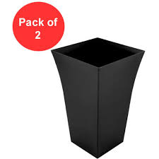 large black milano planters garden