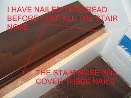 installing stair nose for diy stair
