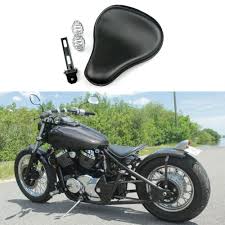 bobber solo seats black leather for