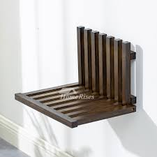 Wooden Wall Mounted Shower Seat Hotel