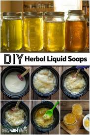 how to make herbal liquid soap from