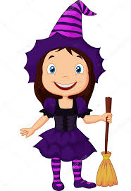 Cute cartoon witch — Stock Vector © tigatelu #53337191