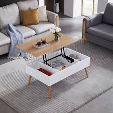 Lift Top Modern Natural Coffee Table