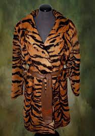 Stripe Coat Tiger Fur Coat