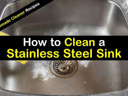 clean a stainless steel sink