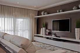 Adjust the space between the wall and the seating, and arrange the furniture and carpet so that it looks different from the main living space. 40 Unique Tv Wall Unit Setup Ideas Ekstrax Home Living Room Home Theater Design Home