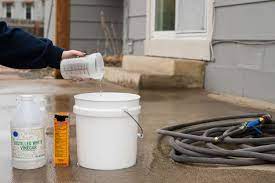 how to best clean a concrete patio