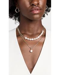 two piece freshwater pearl necklace set