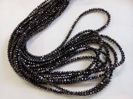 fine gems black diamond beads at rs