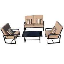 The great escape carries a wide variety of patio cushions for your iron furniture. Transer 8 Piece Outdoor Patio Furniture Bistro Table Set Lounge Barrel Chairs With Wrought Iron Bistro Set Tempered Glass Table And Cushions Made In Usa Black Amazon In Home Kitchen