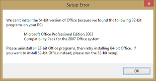 You need to get a list of guids for possible versions of office, then check if the keys exist one by one to identify the version. Ms Office Fix Setup Error We Can T Install The 64 Bit Version Of Office Error Technipages