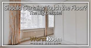 Should Curtains Touch The Floor The