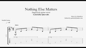 The tablature provided is our visitor's interpretation of this song but. Pdf Guitar Tabs And Guitar Pro Tabs Nothing Else Matters Fingerstyle Guitar Tab