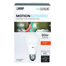 Feit Electric 60w Equivalent A19 Soft White Motion Led Light Bulb At Menards